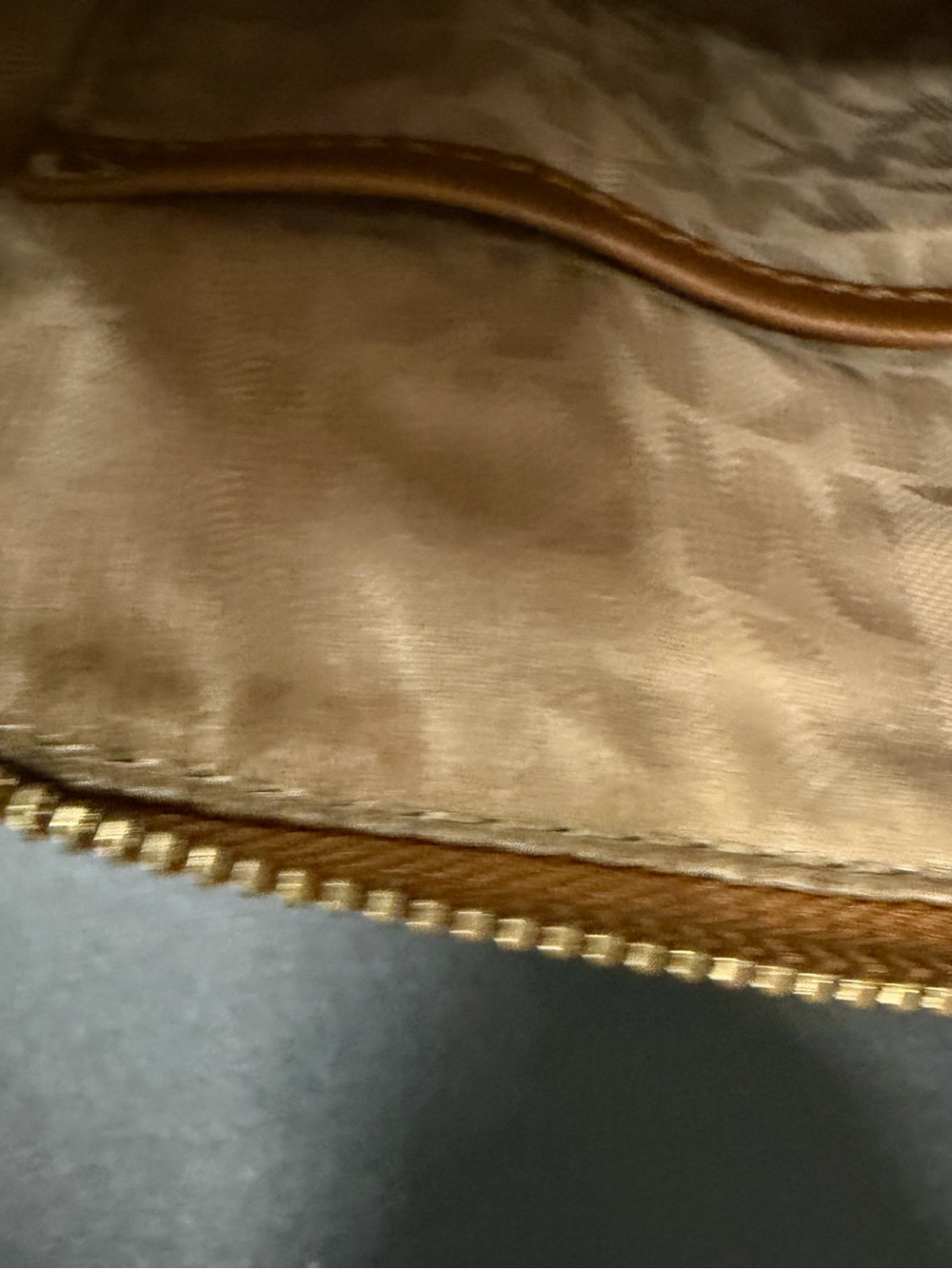 Michael Kors Brown Saffiano Leather Satchel Crossbody Bag - Picture 9 of 9